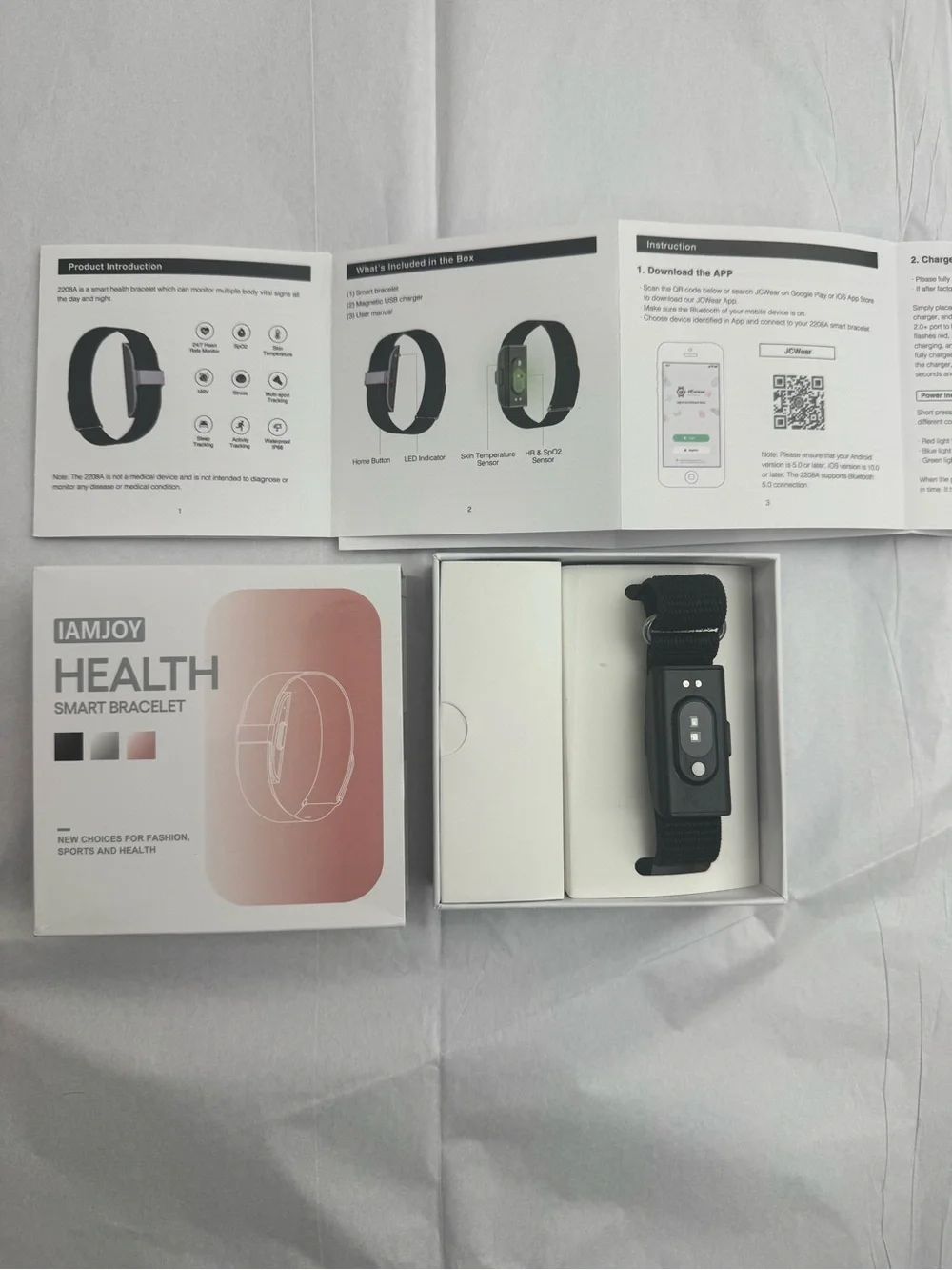 Health Smart Bracelet - Black Fitness Tracker